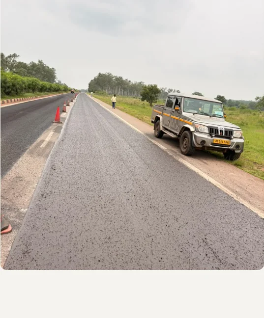 Road treatment and site vehicle